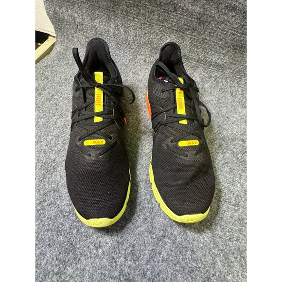 Nike Air Max Mens 11 Sequent 3 'Black Orange Volt lightweight mesh upper - Picture 8 of 16